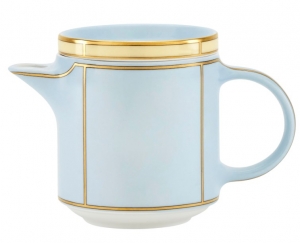 Ginori Diva Celeste Coffeepot w/ Cover - 17 oz.